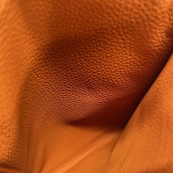 HERMES Amelie Orange Taurillon Clemence Square D Shoulder Bag 553--073125 - Picture 11 of 13